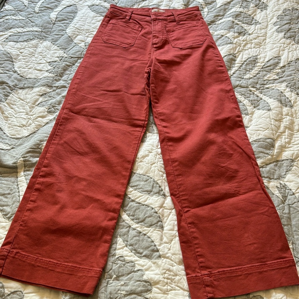 Marine layer Bridget pants in baked apple, Size 2